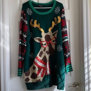 Giraffe Ugly Christmas Sweater